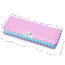 Japan direct mail Sanrio Sanrio Melody PU single-sided opening and closing pen case about 22.4×2.5×8.4