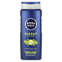 Hong Kong direct mail Nivea Mens Energy Shower Gel Mint & Cedar 16 9 fl oz 5