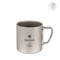 Direct mail from Japan Snow Peak snow peak titanium double wall water cup daily camping outdoor insulation 450L