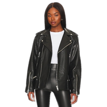 Hong Kong direct mail trendy luxury GRLFRND womens cat pattern motorcycle jacket GROW77