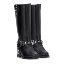 American direct mail Jessica Simpson Milley rivet motorcycle boots black
