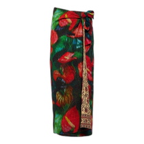 Hong Kong Direct Mail Fashion Luxury Dries Van Noten Womens Printed Wrap Skirt 000