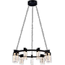 vonnSorrento VAC3139BL 27-Inch Black Integrated LED Round Chandelier Light Fixture