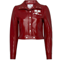 Hong Kong direct mail trendy luxury Courreges womens reissue vinyl jacket 3SRMEREDWF038
