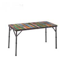 Japanese direct mail LOGOS old wooden round dining table 12060 73188048 table high low 2 steps