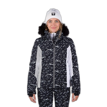US direct mail Rossignol Womens Staci printed puffy jacket (black) RLNWJ242000
