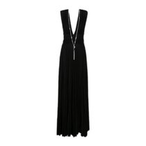 Hong Kong direct mail trendy luxury Elisabetta Franchi womens V-neck dress AB56341E3