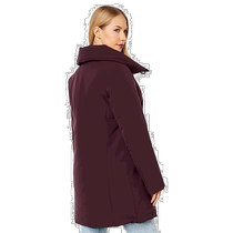 Hong Kong direct mail trendy luxury SAM EDELMAN womens asymmetrical hard lapel fluffy down