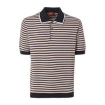 Hong Kong direct mail fashionable luxury MISSONI Missoni mens zigzag cotton Polo shirt 000273
