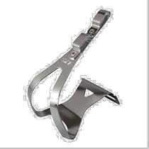 Self-operated｜Mks bicycle spare parts toe clip steel silver durable and easy to install L set