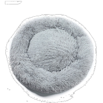 Australian direct mail Oz Express plush round pet bed for cats and dogs universal PP cotton soft gray