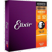 Direct mail from Japan Elixir acoustic guitar strings NANOWEB． 011. 052 16027 Phosphor copper conventional