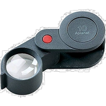 Japan direct mail Yishibao inspection folding plastic magnifying glass with 10 times magnification 1182 10