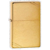 (Direct mail from Japan) ZIPPO lighter 1937 replica brushed gold solid color simple model 240 ZIPPO