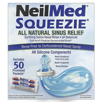 SquipNielMed Squeezie All Natural Sinus Relief 1 Set Spray Nasal Saline
