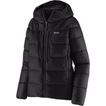 US Direct Mail Patagonia Fitz Roy Down Hoodie - Womens Black