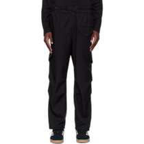 Hong Kong direct mail trendy luxury Y-3 mens black Sport Uniform Straight Leg overalls