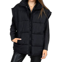rd styleAsh Black Down Vest - Black (American Outlet) Straight Hair