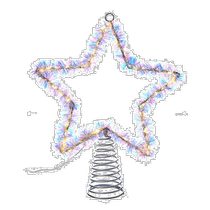 kurt s adlerKurt Adler 12 2in Tinsel Star Tree Top W Twink