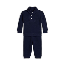 (Direct Mail from the United States)Ralph Lauren) Boys French Ribbed Cotton Pullover and Pants Set -