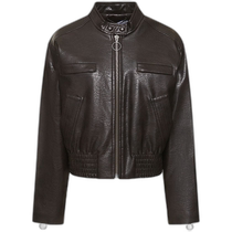 Hong Kong direct mail trendy luxury Stand Studio womens Talulla imitation leather jacket