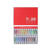Japan direct mail Holbein opaque watercolor pigment gouache universal 24 color set 15ml