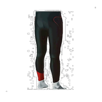 Japan direct mail Nankai unisex sports pants black and red loose comfortable and tight SDW-3060