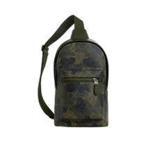 USA direct mail COACH West Pack iconic camouflage print CW312 Qb dark clover