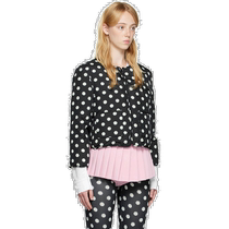 Hong Kong Direct Mail Luxury Pushbutton Womens Black Daisy Dot Down Jacket