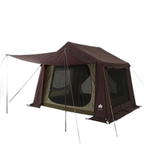 Japan Direct Mail LOGOS Deluxe Edition Retro Cabin Tent L-BB 71101000 Family Screen Tent