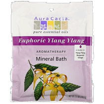 Direct mail from the United States Aura Cacia Aromatherapy Mineral Bath Salts Soothing Yilan Fragrance Soothing Skin Balance 71g