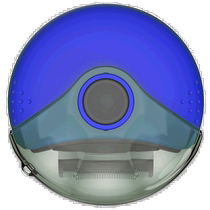 Pet Life Axler Triple Rotation Rake Hair Remover and Deshedding Pet Comb - Blue