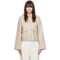 Hong Kong direct mail trendy luxury TOTÊME womens beige Cropped jacket 243WRO0129FB0198
