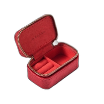 (Direct Mail from Korea) Ms GREEN Small Light and Luxurious Portable Jewelry Box Red MGDAIPO004