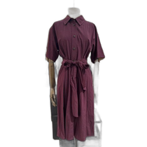 Korea Direct Mail JIGOTT Fashion Suit JM6E0OP43 Color Collar Design Short Sleeve Dress