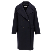 Hong Kong direct mail trendy luxury Alberto Biani womens double-breasted coat OO864WO0304 wool