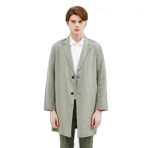 Korean direct mail Andew leather jacket ANDEW mens half jacket chester coat