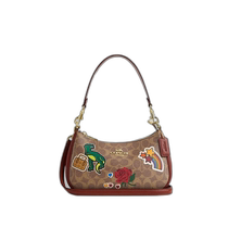 Direct mail from the United States COACH Teri shoulder bag signature canvas sticker printing CV939-IMTAM Dungeo