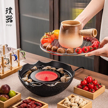 2026 New Model Tea Brewing Set for Home Use, Indoor Complete Set with Electric Ceramic Stove, Fire Stove, Ceramic Pot, and Tea Brewing Utensils