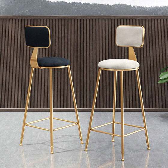 Nordic bar chair simple modern bar chair high stool home foot chair high chair dining chair internet celebrity chair high stool