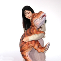 Large simulation dinosaur hand puppet holding the Tyrannosaurus Rex will call moving blink dolls dynamic mechanical dinosaur model