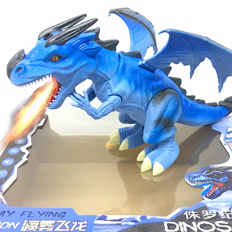 Children's big number electric remote-controlled spray dinosaur will get down the egg walking Spitfire tyrannosaurus dragon emulates the boy toy oversize