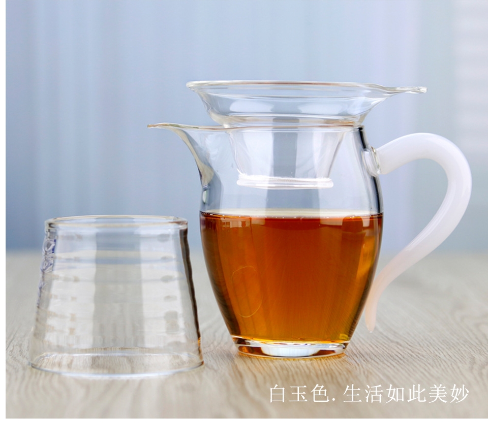 Royal pure glass transparent glass and heat - resistant glass tea sea fair keller cup tea gift sets