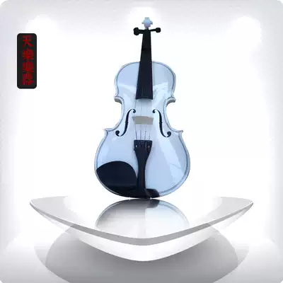 Handmade White violin beginners practice props
