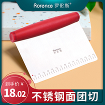 Lawrence cutter scraper baking household tools dough cutter commercial stainless steel roller powder scraper