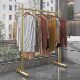 Clothes rack, floor-standing folding clothes drying rack, does not take up space in the bedroom, living room, cream white, strong, simple coat rack