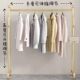 Household Retractable Clothes Rack, Dormitory Floor-Standing Clothes Drying Rod, Balcony Clothes Rack, Bedroom Adjustable Coat Rack