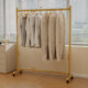 Household floor-standing stable clothes rack bedroom living room mobile retractable adjustable clothes drying rack simple drying rack