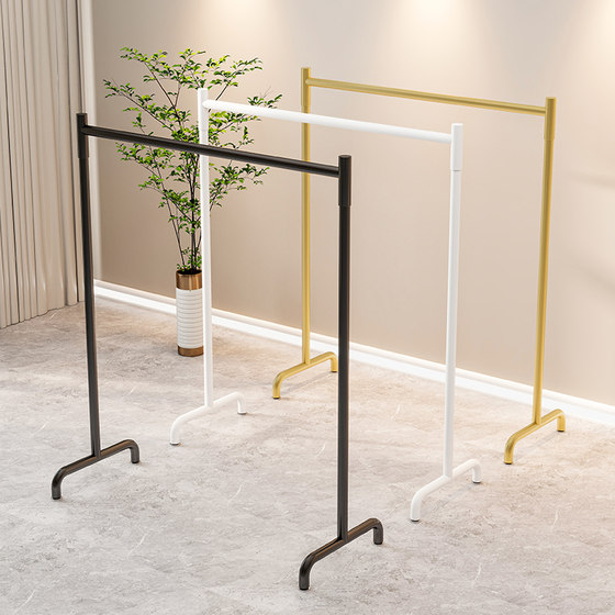Simple Floor-Standing Clothes Rack for Home Use, Balcony Simple Single-Rod U-Shaped Drying Rack, Hotel Drying Rack for Quilts