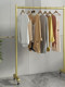 Simple Clothes Drying Rack for Home Use, High-Looking Clothes Rack, Floor-Standing for Bedroom, Room, Balcony, Clothes Hanging Rack, Display Rack with Wheels